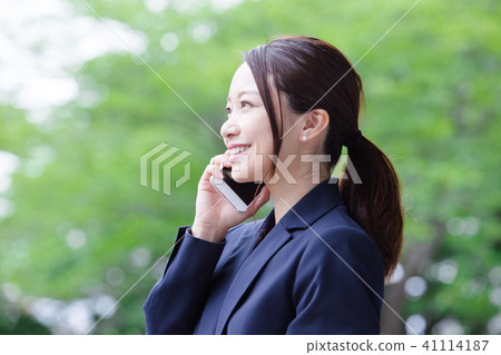 女商人(智能手機) 女商人(智能手機) 41114187