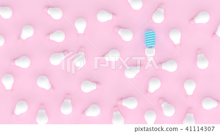 Light bulb difference and creative concept. Light bulb difference and creative concept. 41114307