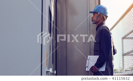engineer working on checking and maintenance engineer working on checking and maintenance 41115632