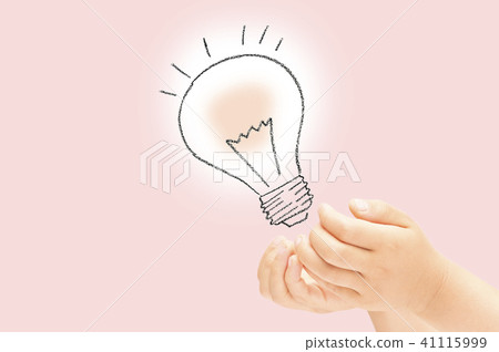 Bulbs and children's hands Bulbs and children's hands 41115999