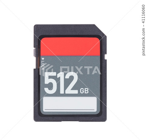 Memory card isolated on white background Memory card isolated on white background 41116060