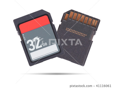 Memory card isolated on white background Memory card isolated on white background 41116061