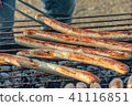 Bratwurst on the grill 41116851