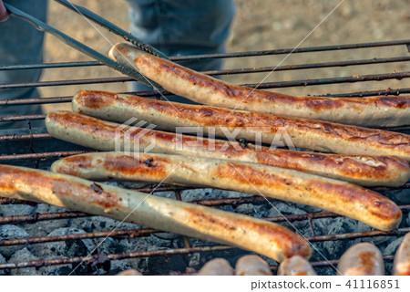 Bratwurst on the grill 41116851