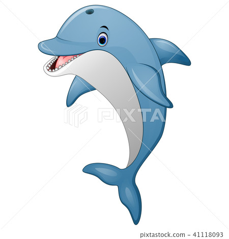 Standing Dolphin cartoon Standing Dolphin cartoon 41118093