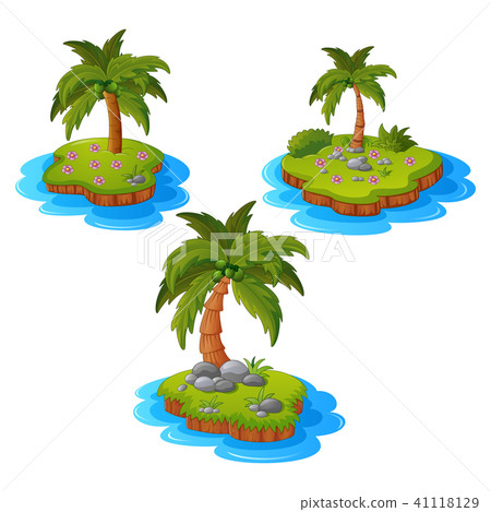 Set of tropical island Set of tropical island 41118129