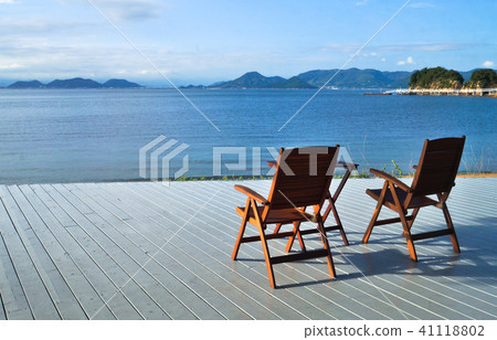 躺椅 海洋 島嶼 優閒的午後 日本直島 躺椅 海洋 島嶼 優閒的午後 日本直島 41118802