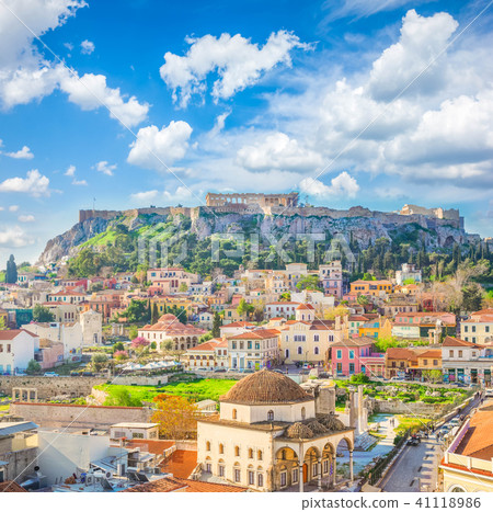 Skyline of Athenth with Acropolis hill Skyline of Athenth with Acropolis hill 41118986