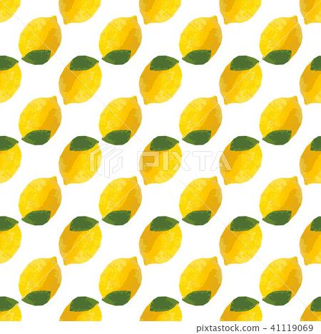 Lemon Seamless Pattern - Stock Illustration [41119069] - PIXTA