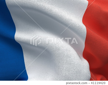 Texture with the image of the flag of France. 41119420