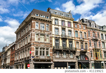 Typical buildings in the city centre of Liege, Belgium 41119921
