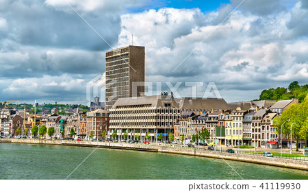 View of Liege, a city on the banks of the Meuse river in Belgium 41119930