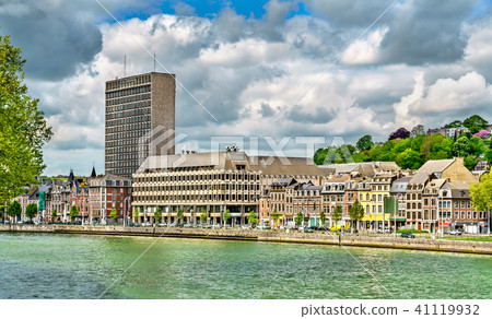 View of Liege, a city on the banks of the Meuse river in Belgium 41119932