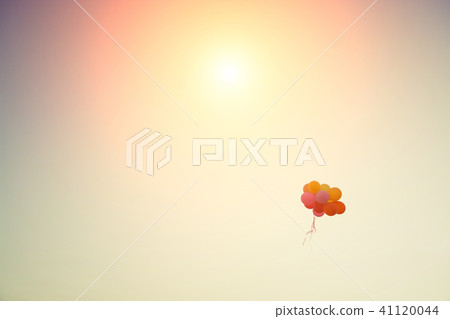 colorful of balloons flying away to the sky can colorful of balloons flying away to the sky can 41120044