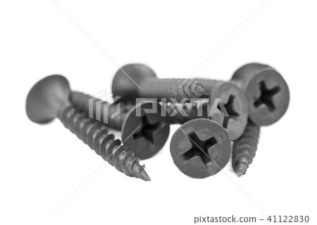 Metal self-tapping or screw close-up Metal self-tapping or screw close-up 41122830