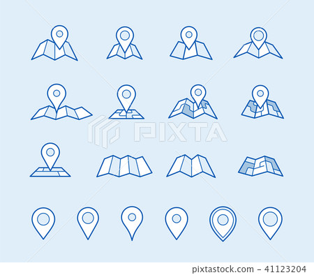 Maps and geo pins Maps and geo pins 41123204