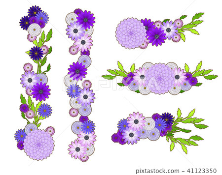 Dahlia and Aster Frame 41123350