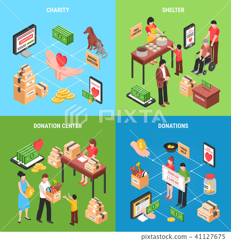 Charity 2x2 Isometric Design Concept 41127675