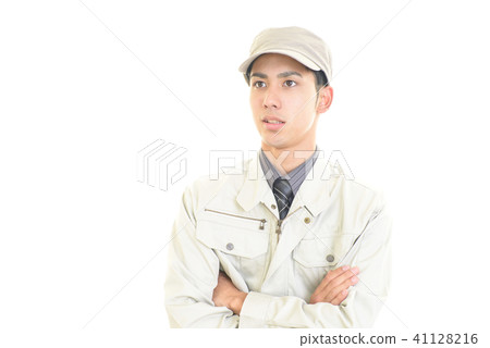 一名微笑的工人 一名微笑的工人 41128216