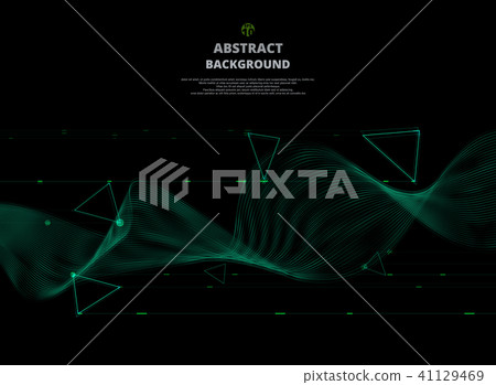 Abstract of abstract neon stripe wave on digital  41129469