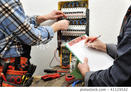 Young technician electrician and engineer 41129582