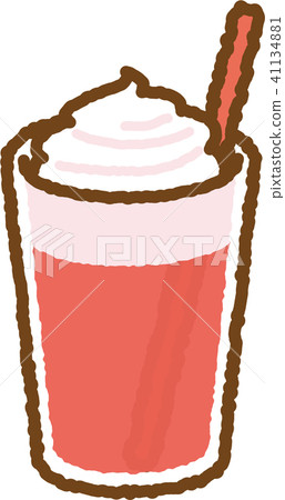 Strawberry latte (straw red) 41134881