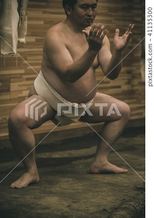 sumo, sumo wrestling, training 41135300
