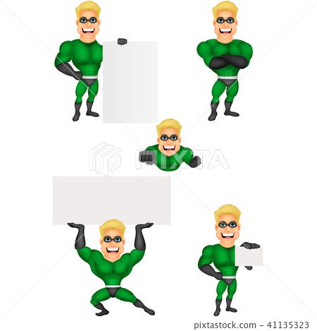 Cartoon superhero collection set Cartoon superhero collection set 41135323