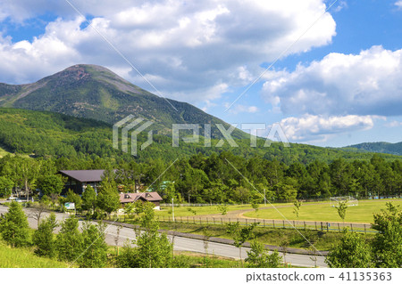 Shinshu長野縣北佐區Tachincho cho Shirokabekogen Megami Lake體育廣場1530和Tateshina山 41135363