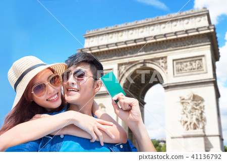couple take passport couple take passport 41136792