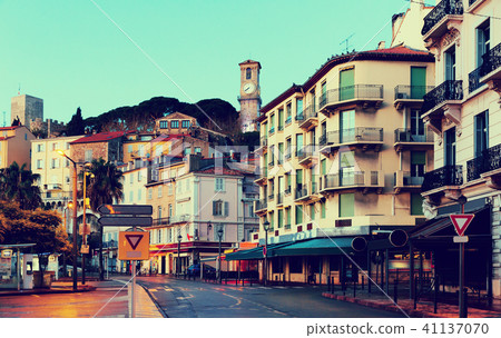 Cannes french riviera historical streets and building 41137070