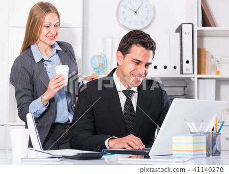 Business partners working in office Business partners working in office 41140270