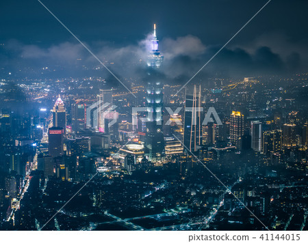 台北市夜視圖鳥瞰圖 41144015