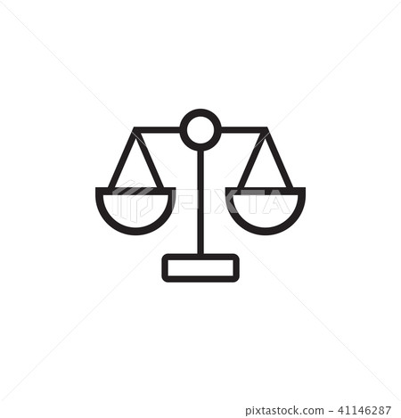 Law scale icon Vector illustration, EPS10. Law scale icon Vector illustration, EPS10. 41146287