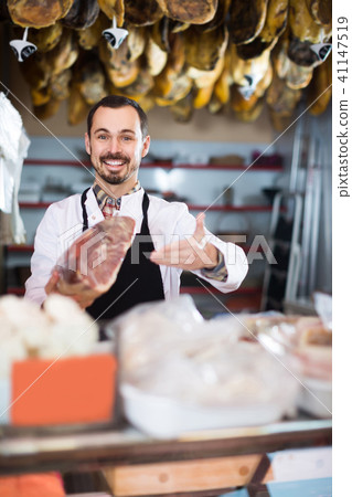 Male, butcher’s, assistant 41147519