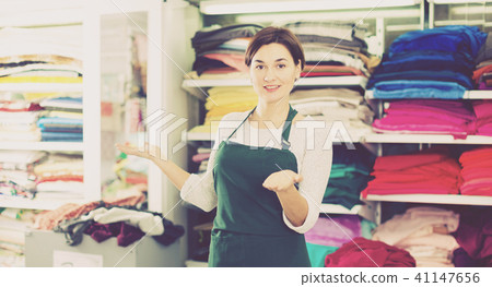 Seller showing assortment Seller showing assortment 41147656