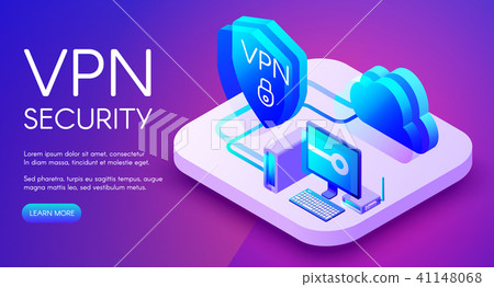 VPN security technology vector illustration 41148068