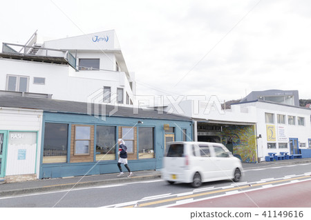 海濱風光(神奈川縣,鎌倉市,冬天) 海濱風光(神奈川縣,鎌倉市,冬天) 41149616