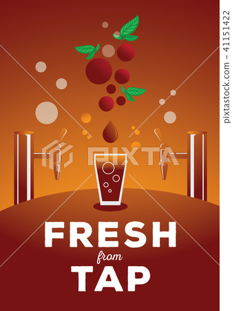 fresh from tap vector illustration fresh from tap vector illustration 41151422