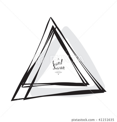 Hand Drawn Sketched Triangle 41151635