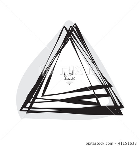 Hand Drawn Sketched Triangle Hand Drawn Sketched Triangle 41151638