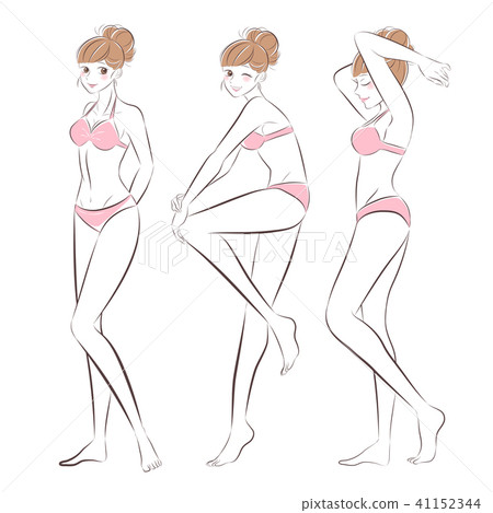 beauty cartoon woman 41152344