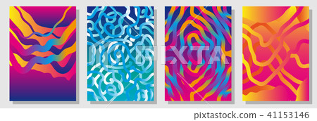 Set of colorful backgrouds with carnival motifs.  41153146