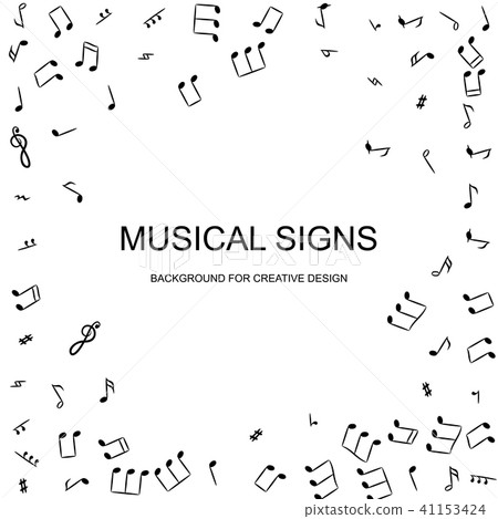 Music Notes Vector Background 41153424