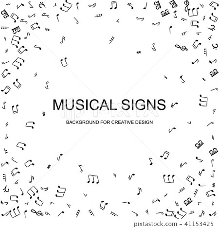 Music Notes Vector Background 41153425