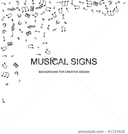 Music Notes Vector Background 41153426