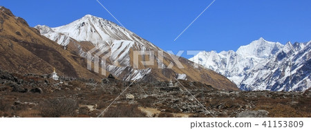Mountains Tserko Ri and Gangchenpo.  41153809