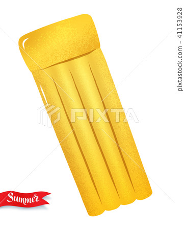 Pool raft isolated on white background - Stock Illustration [41153928 ...