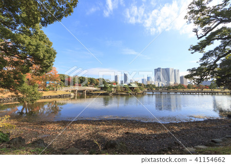 園林景觀(東京,濱離宮,秋天) 園林景觀(東京,濱離宮,秋天) 41154662