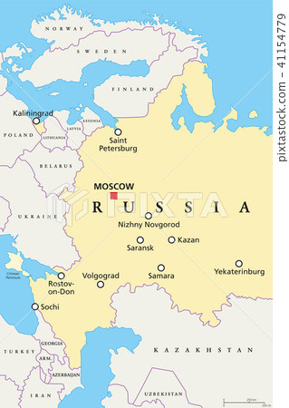 Venues of Football World Cup in Russia, map 41154779